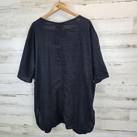 Soft Surroundings Womens Relaxed Open Front Cardigan Sz XL Petite Lagenlook - Picture 4 of 11